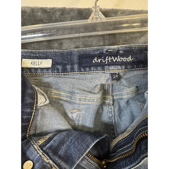 Designer x Driftwood Kelly Floral Embroidered Bootcut Denim Jeans Womens Size 29 - Picture 5 of 10